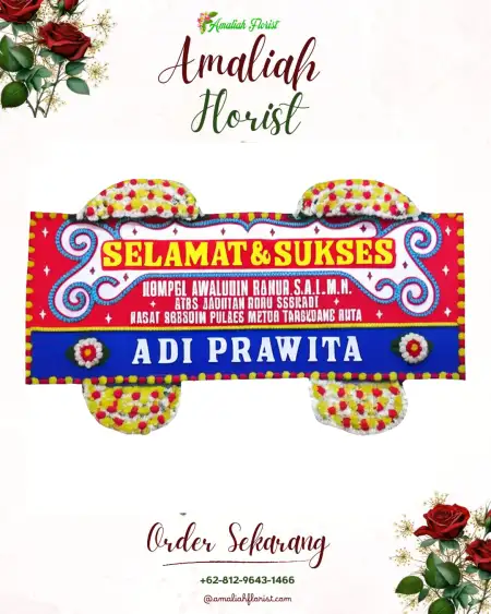 Papan Bunga Ucapan Selamat Dausa